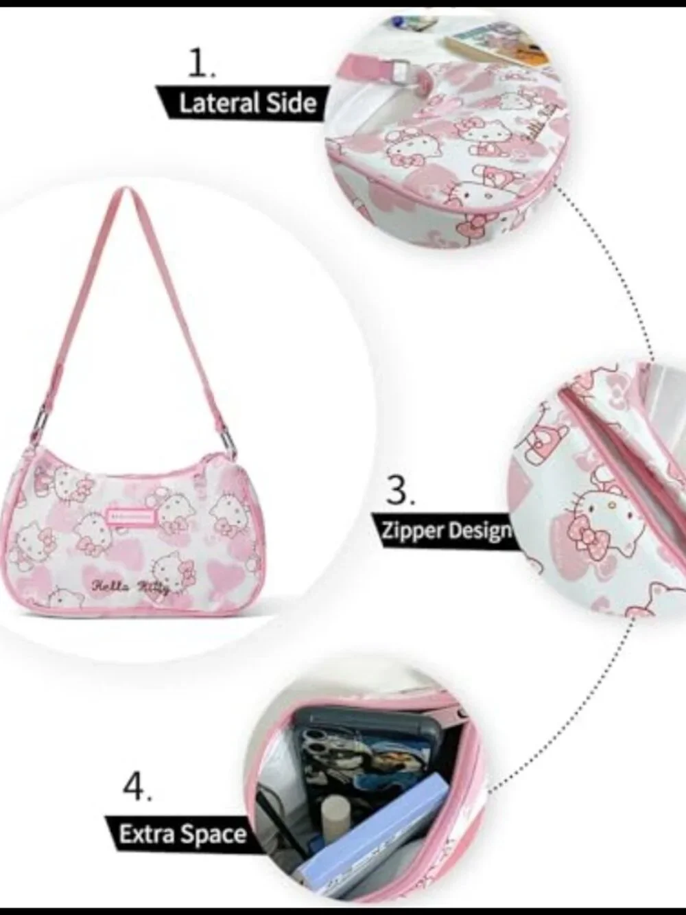 Mini PU Hobo Crossbody Bag Cute Shoulder Bag Vegan Gift for Women